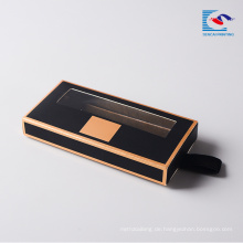 Benutzerdefinierte schwarze Luxus Wimpern Wimpern Haarverlängerung Papier Geschenkboxen benutzerdefinierte Wimpern Box magnetisch